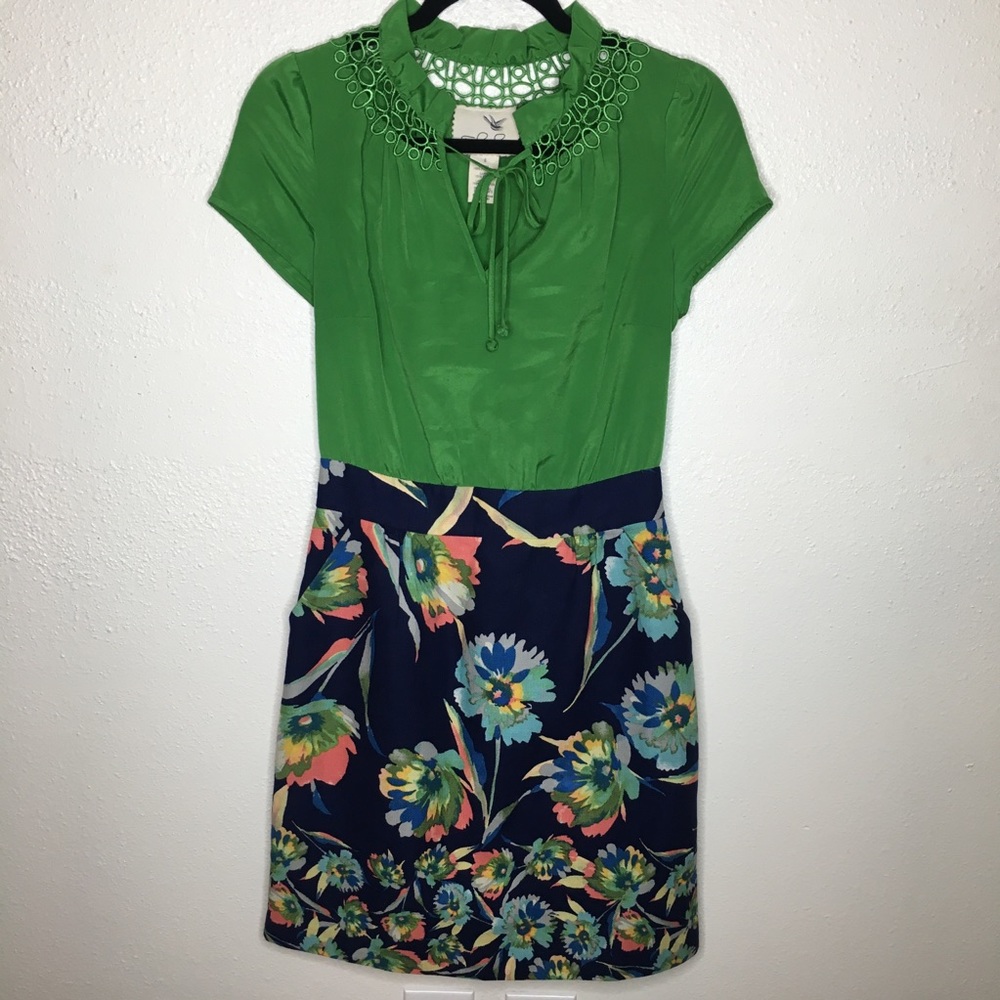 Anthropologie Tabitha Elland Lace Embroidered Dress 6